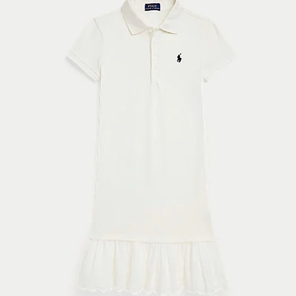 Polo Ralph Lauren | Dresses | White Polo Girls Dress Casual | Poshmark